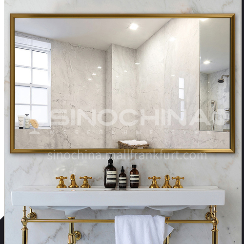 Aluminum bathroom mirror, luxury style bathroom mirror, decorative mirror, vanity mirror